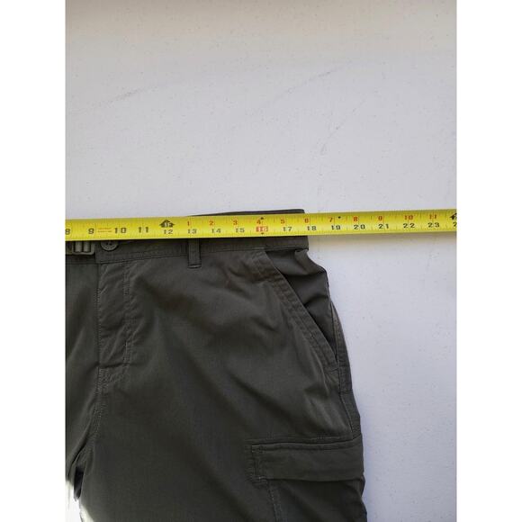 REI Co Op Convertible Hiking Pants Womens 14 Green Relaxed Fit Zip Off Cargo - Picture 9 of 16